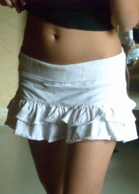 jupe short blanche
